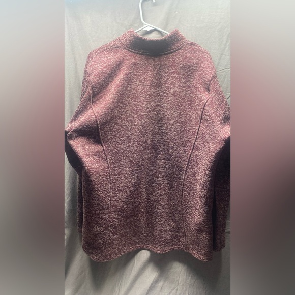 Bit Bridle Maroon quarter zip pullover 2 XL - Picture 2 of 3